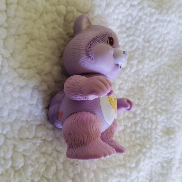 Vintage Care Bears BRIGHT HEART RACCOON Poseable Toy Figure - Picture 2 of 7